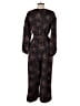 Kate Spade New York 100% Polyester Animal Print Black Jumpsuit Size 6 - photo 2