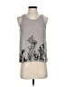 Trouve 100% Viscose Silver Tank Top Size S - photo 1