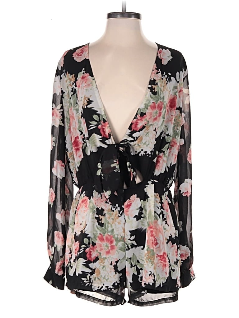 Pre-owned Cotton Candy Romper In Black