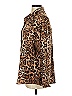 SundayUp Animal Print Brown Long Sleeve Blouse Size M - photo 5