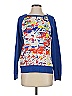 JCPenney 100% Polyester Print Blue Pullover Sweater Size S - photo 1