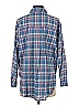 Margot 100% Cotton Plaid Blue Long Sleeve Button-Down Shirt Size S - photo 2