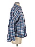 Margot 100% Cotton Plaid Blue Long Sleeve Button-Down Shirt Size S - photo 4