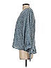 L Love Blue Long Sleeve Blouse Size S - photo 5