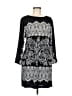 BCBGMAXAZRIA 100% Polyester Paisley Black Casual Dress Size M - photo 1