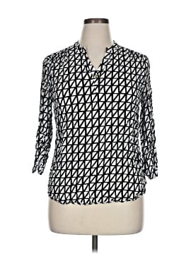 Kaari Blue 3/4 Sleeve Blouse