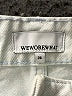 WeWoreWhat 100% Cotton Silver White Jeans Size 26 waist - photo 3