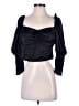 Divided by H&M Black 3/4 Sleeve Blouse Size M - photo 1