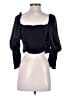 Divided by H&M Black 3/4 Sleeve Blouse Size M - photo 2