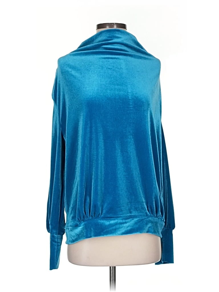Pre-owned Thml Long Sleeve Blouse In Blue