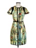 Bebe Print Green Cocktail Dress Size 2 - photo 1