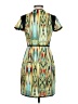 Bebe Print Green Cocktail Dress Size 2 - photo 2
