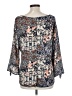 Wishful Park 100% Polyester Blue 3/4 Sleeve Blouse Size L - photo 2