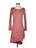 Assorted Brands Solid Pink Casual Dress Size XS - photo 1