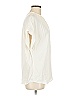 Point Sur 100% Viscose Ivory Short Sleeve Blouse Size M - photo 4