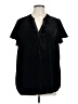 Torrid Black Short Sleeve Blouse Size Lg Plus (0) - photo 1