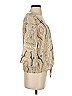 Gypsy 05 100% Silk Tan 3/4 Sleeve Silk Top Size XS - photo 4