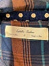 Isabella Sinclair 100% Cotton Plaid Blue Long Sleeve Button-Down Shirt Size S - photo 7