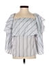 Express Silver 3/4 Sleeve Blouse Size XXS - photo 1