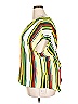 Emery Rose Stripes Yellow Short Sleeve Blouse Size 2X - photo 5