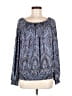 Etcetera Blue Long Sleeve Blouse Size M - photo 1
