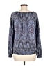 Etcetera Blue Long Sleeve Blouse Size M - photo 2