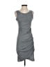 Leith Solid Gray Casual Dress Size S - photo 1