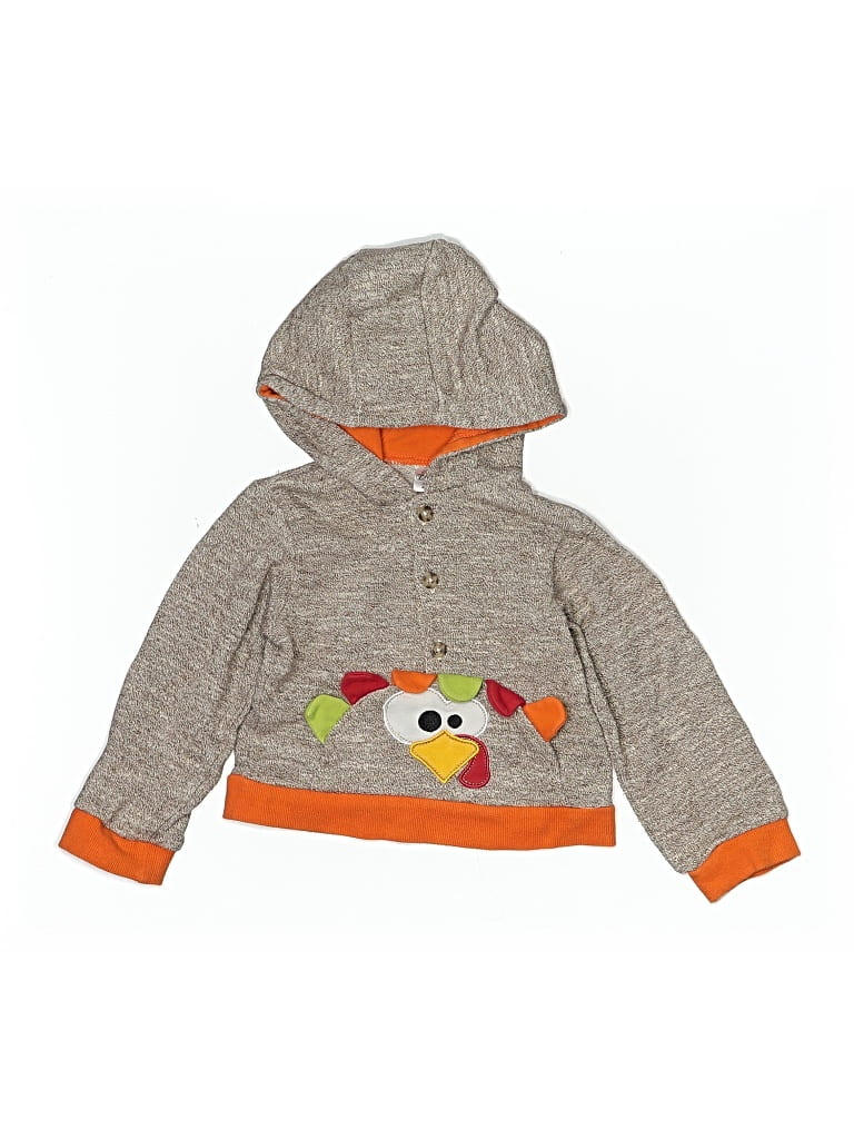 Pre-owned Baby Essentials Kids' Zip Up Hoodie In Brown