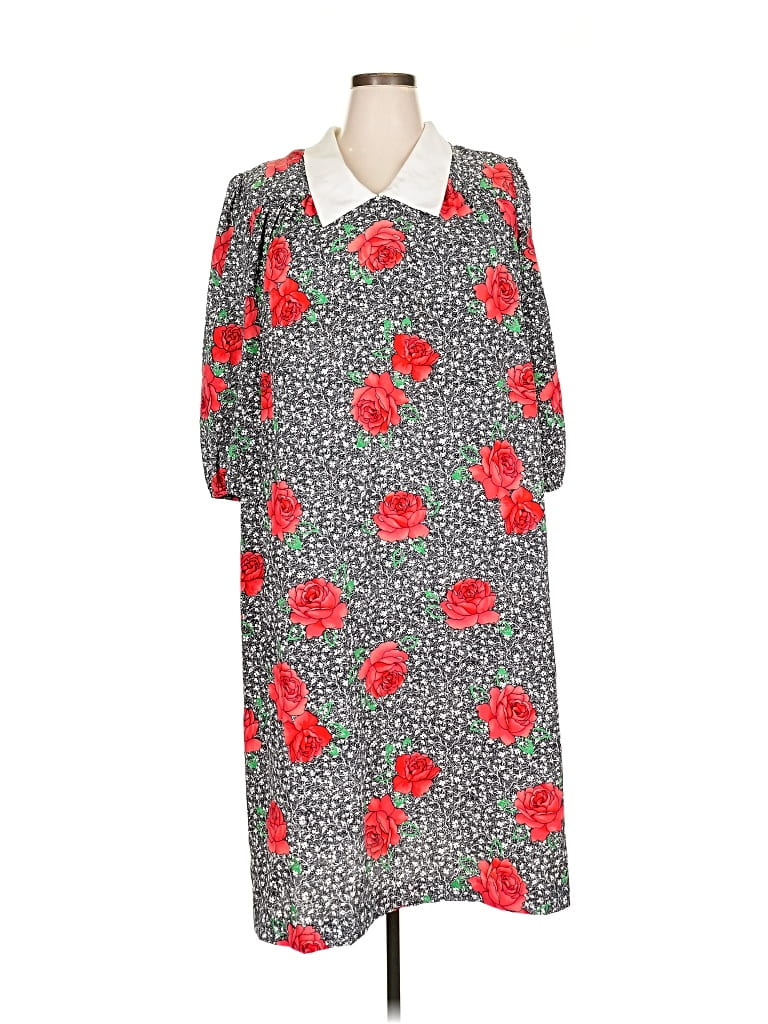 Pre-owned Assorted Brands Casual Dress In Gray