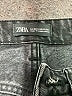 Zara Chevron-herringbone Black Jeans Size 4 - photo 6