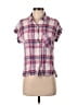 Rails Plaid Pink Short Sleeve Button-Down Shirt Size S - photo 1