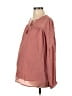 Mamalicious Pink Long Sleeve Blouse Size S - photo 1
