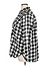Old Navy 100% Cotton Checkered-gingham Black 3/4 Sleeve Button-Down Shirt Size XXL - photo 5