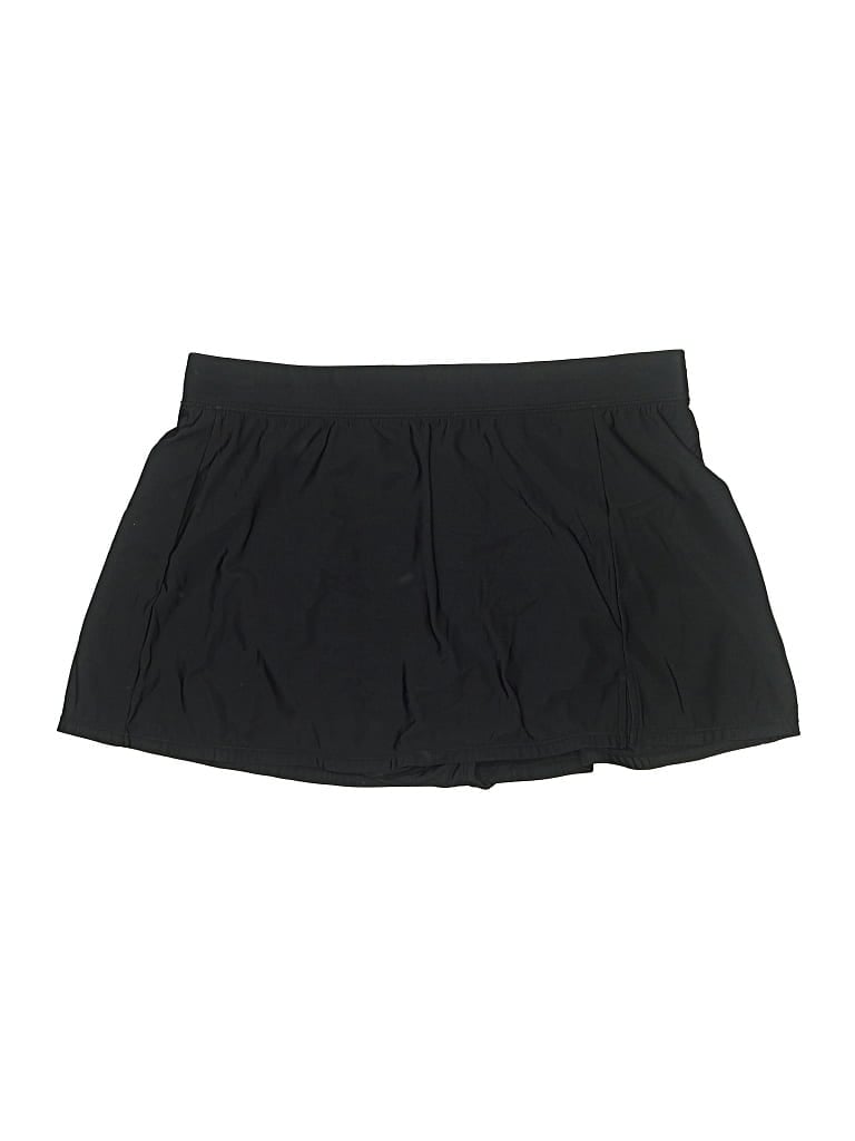 Pre-owned Aqua Green Skort In Black