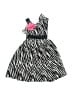 Rare Too 100% Polyester Animal Print Black Dress Size 4 - photo 1