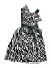 Rare Too 100% Polyester Animal Print Black Dress Size 4 - photo 2