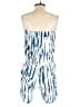 Solitaire Swim 100% Rayon Tie-dye Blue Romper Size S - photo 2