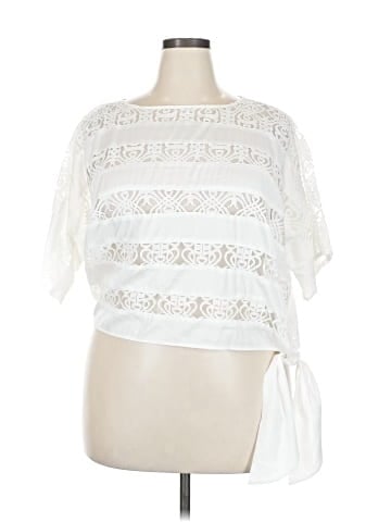 Peter Nygard Short Sleeve Blouse (view 1)