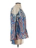 Tolani Paisley Blue Long Sleeve Blouse Size S - photo 4
