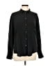 Madewell Solid Black Long Sleeve Blouse Size L - photo 1