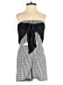 Scripted Checkered-gingham Black Romper Size XS - photo 1