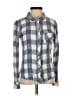 Rails 100% Rayon Checkered-gingham Blue Long Sleeve Button-Down Shirt Size S - photo 1
