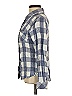 Rails 100% Rayon Checkered-gingham Blue Long Sleeve Button-Down Shirt Size S - photo 5