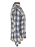 Rails 100% Rayon Checkered-gingham Blue Long Sleeve Button-Down Shirt Size S - photo 4