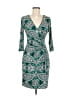 Laundry by Design Paisley Green Cocktail Dress Size 6 - photo 1