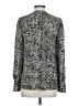 BCBGMAXAZRIA 100% Polyester Animal Print Silver Long Sleeve Blouse Size XS - photo 2