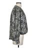 BCBGMAXAZRIA 100% Polyester Animal Print Silver Long Sleeve Blouse Size XS - photo 4