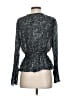 Bella Dahl Metallic Silver Long Sleeve Blouse Size S - photo 2