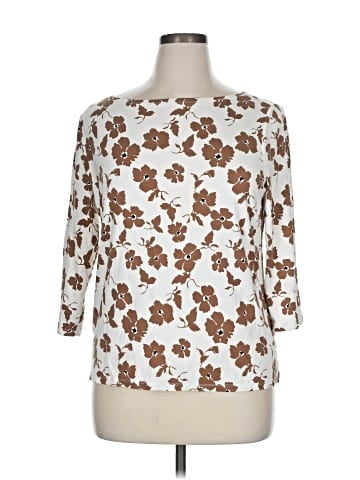 Ann Taylor Factory 3/4 Sleeve T-Shirt (view 1)