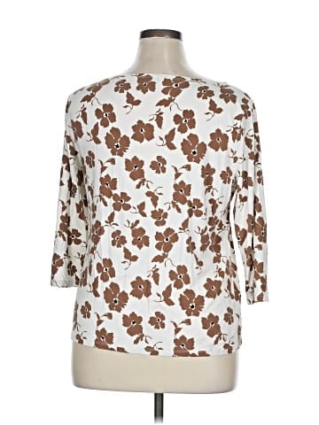Ann Taylor Factory 3/4 Sleeve T-Shirt (view 2)